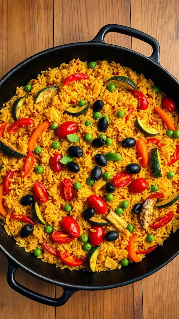 vegetable filled mediterranean dish