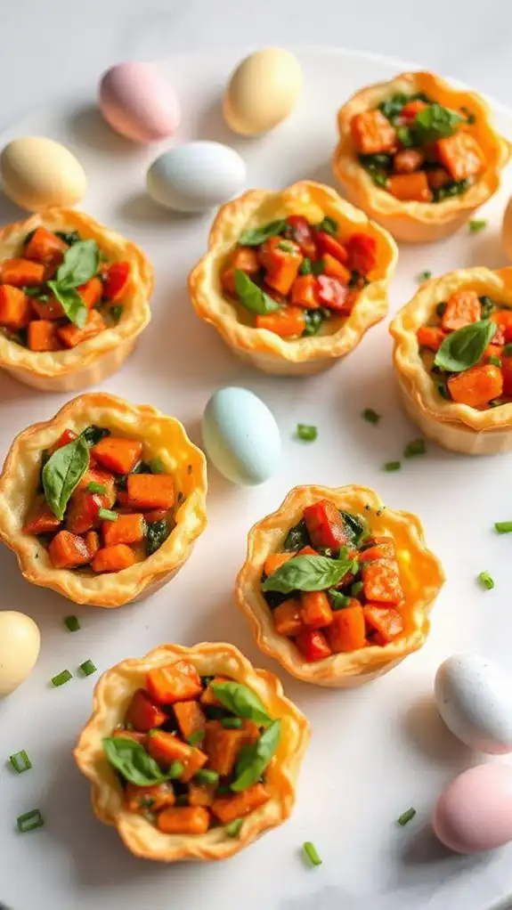 vegetable filled mini quiches vegetable filled mini quiches