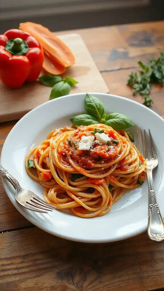vegetable infused spaghetti sauce