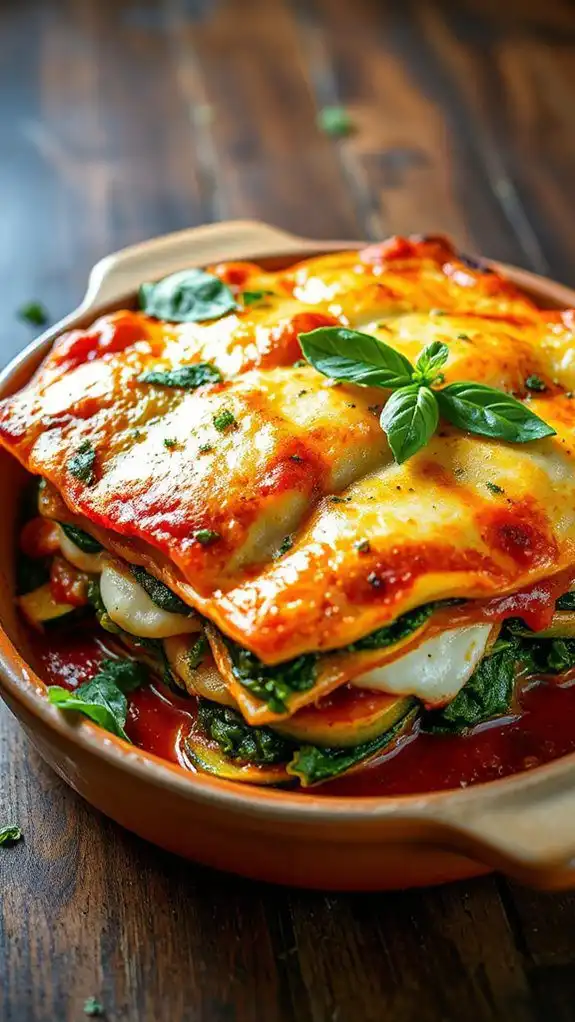 vegetable lasagna recipe included