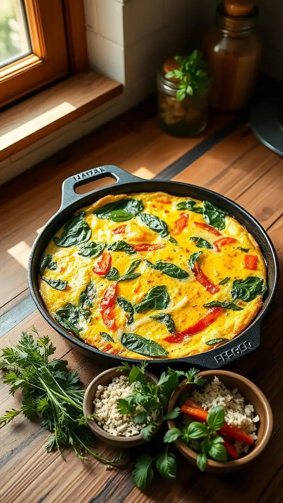 vegetable packed breakfast dish