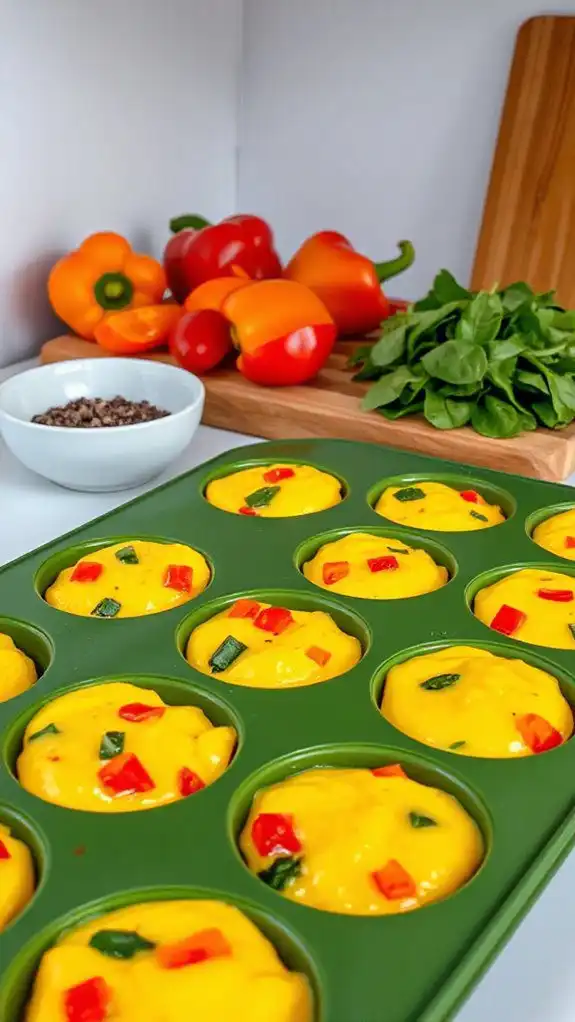 vegetable packed egg muffins