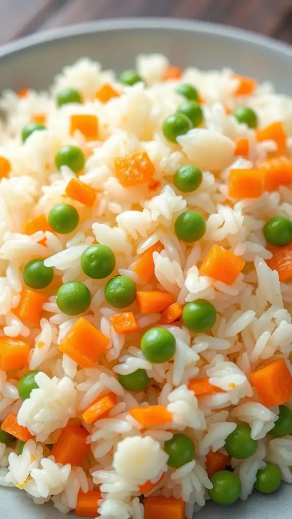 vegetable packed fried rice