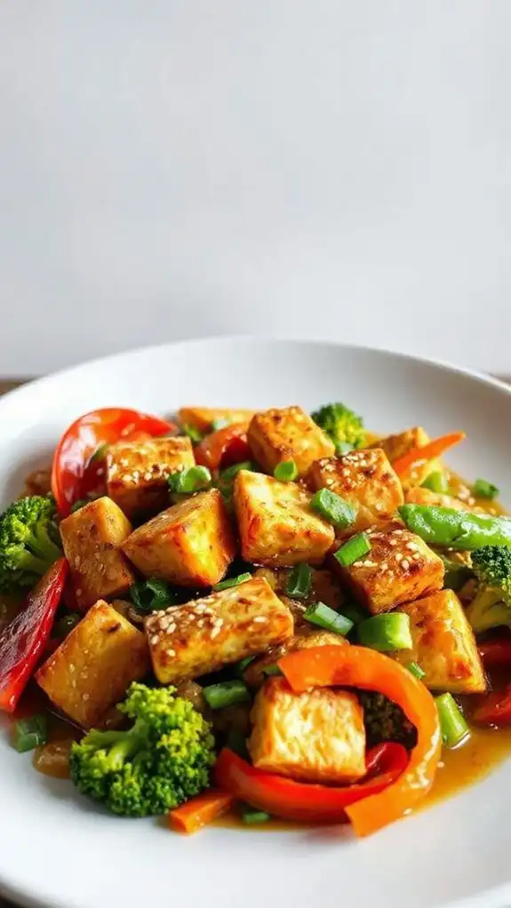 vegetable packed spicy stir fry