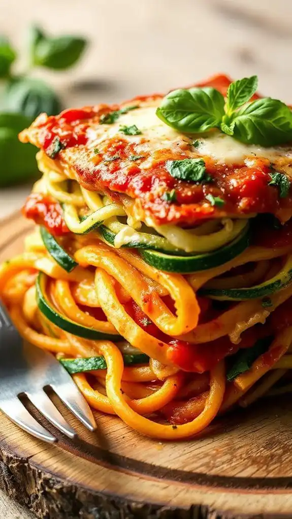 vegetable spiral lasagna recipe
