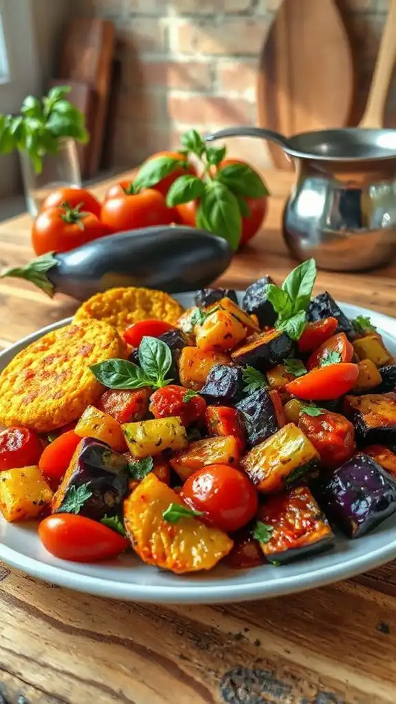 vegetable stew with polenta