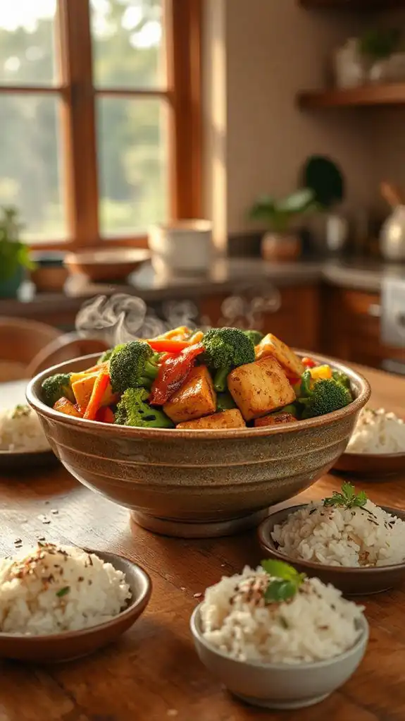 vegetable stir fry with tofu