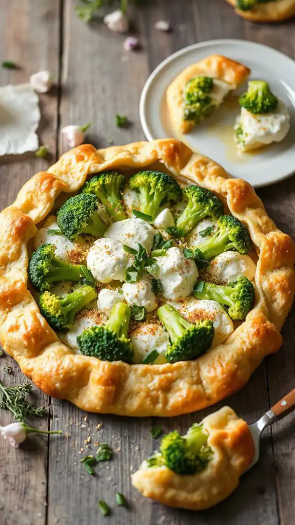 vegetable tart with cheese
