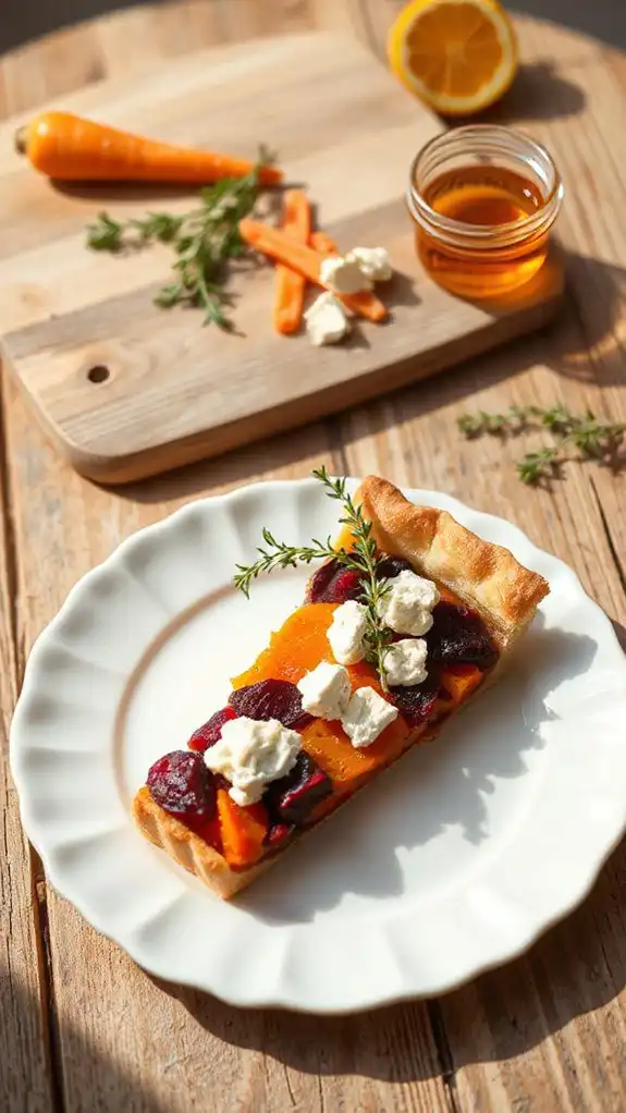 vegetable tart with cheese