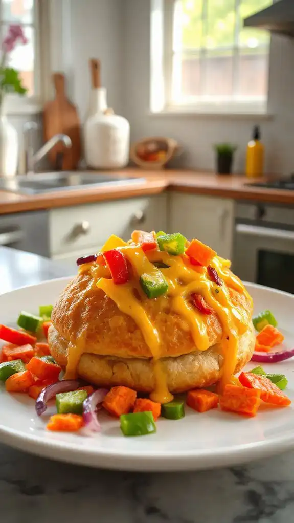 vegetarian cheese microwave dish