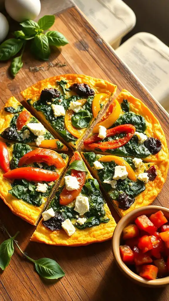 vegetarian frittata with peppers vegetarian frittata with peppers