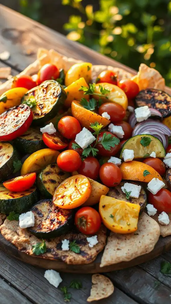 vegetarian grilling with mediterranean flair