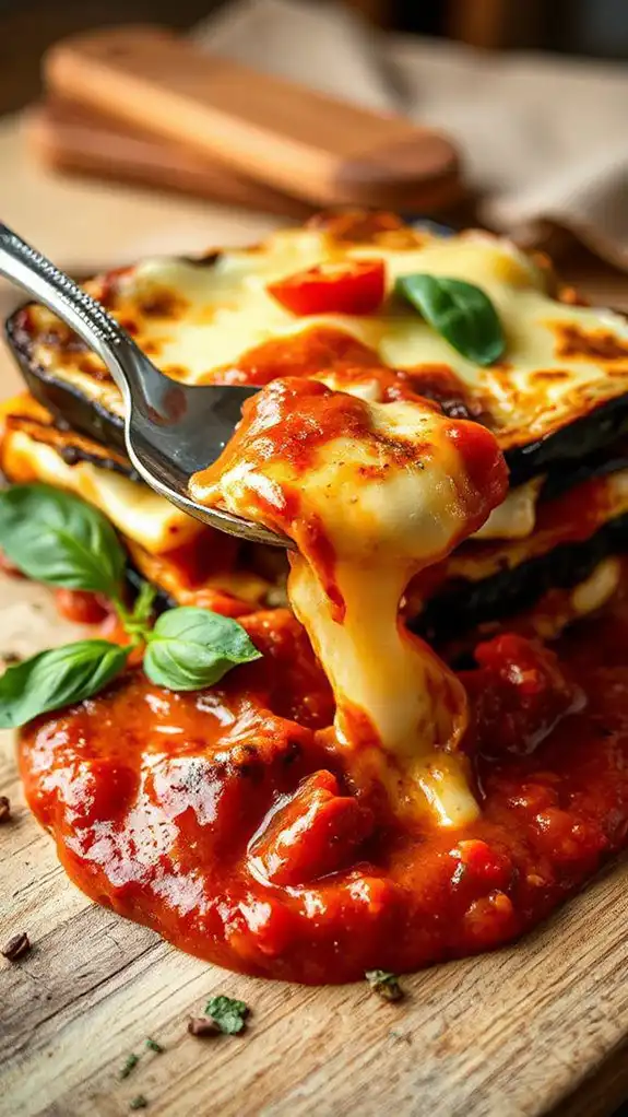 vegetarian layered pasta dish