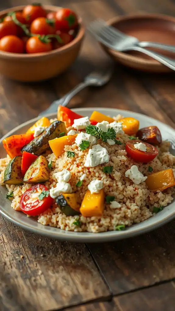 vegetarian mediterranean couscous dish
