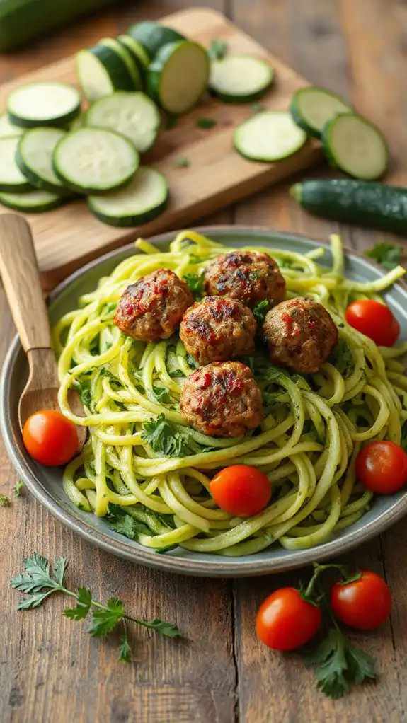 vegetarian noodles with meatballs vegetarian noodles with meatballs