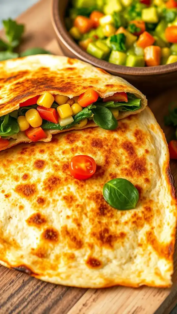 vegetarian quesadillas loaded veggies