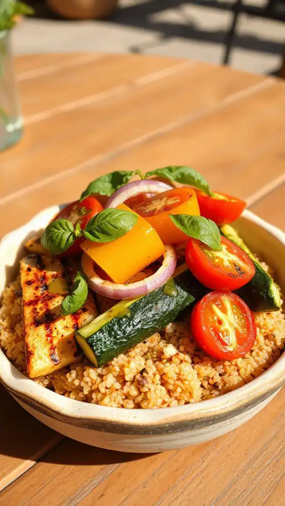 vegetarian quinoa and vegetables vegetarian quinoa and vegetables