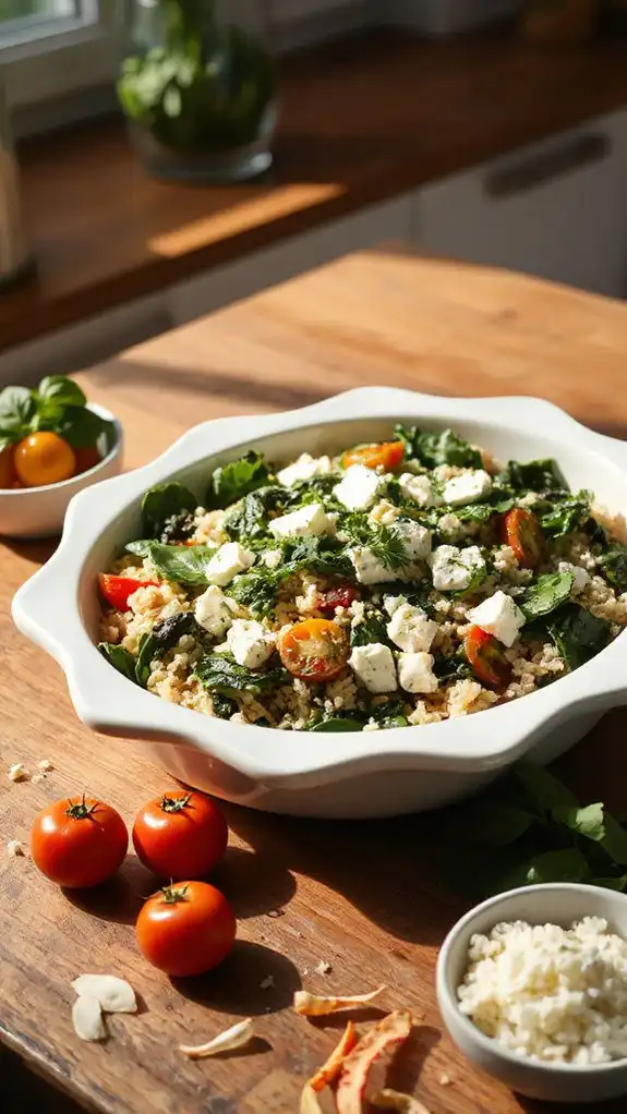 vegetarian rice casserole dish