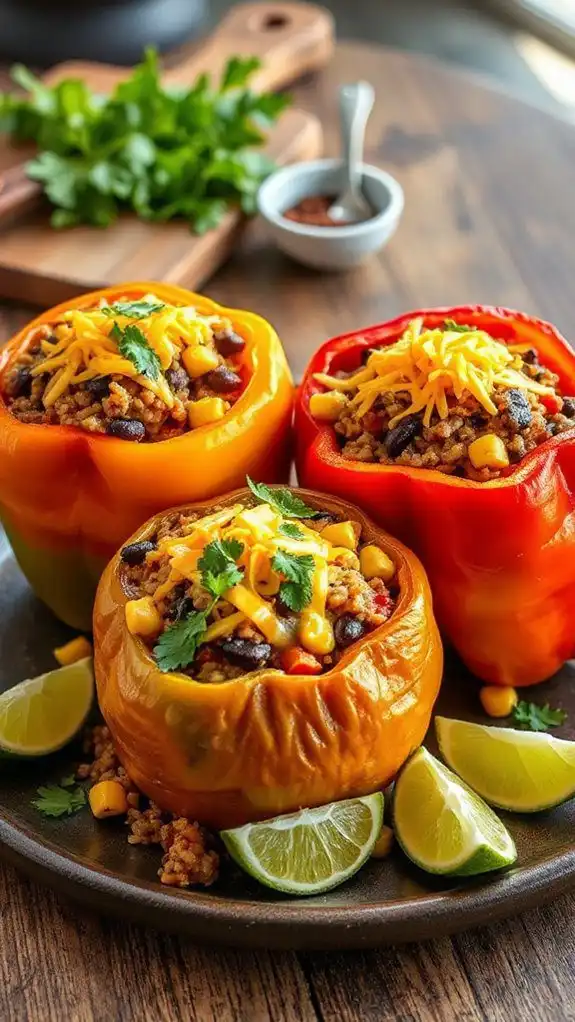 vegetarian stuffed bell peppers