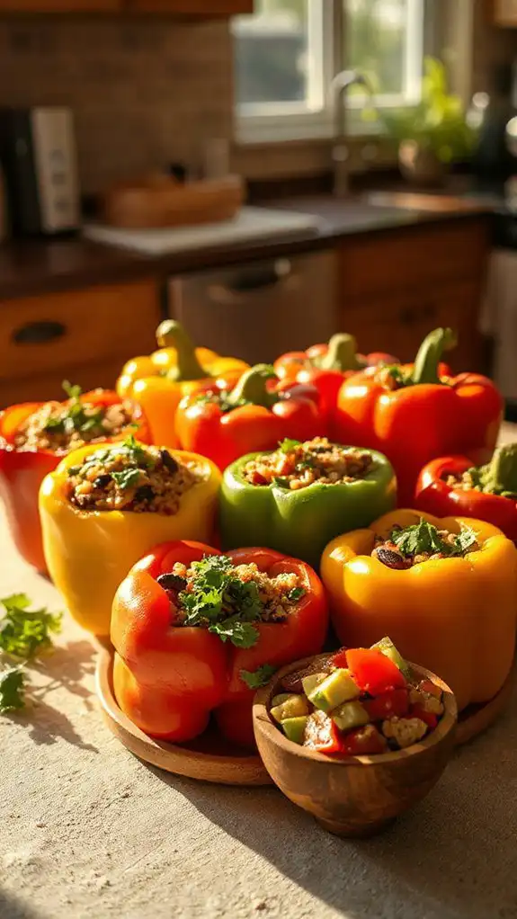 vegetarian stuffed bell peppers