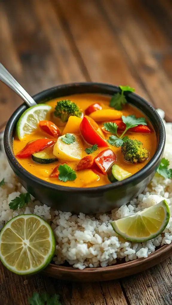 vegetarian thai coconut curry