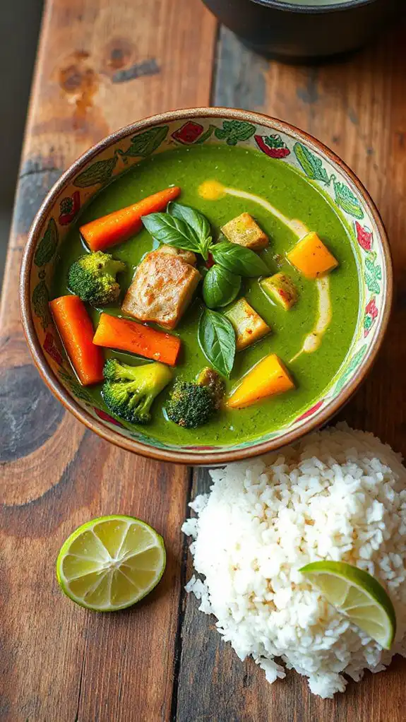 vegetarian thai green curry