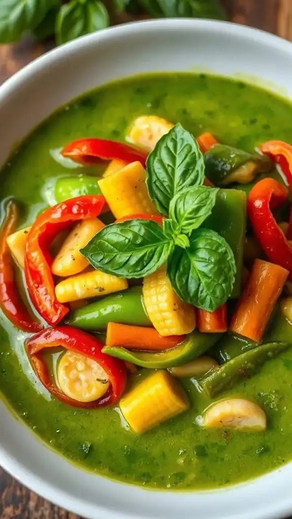 vegetarian thai green curry