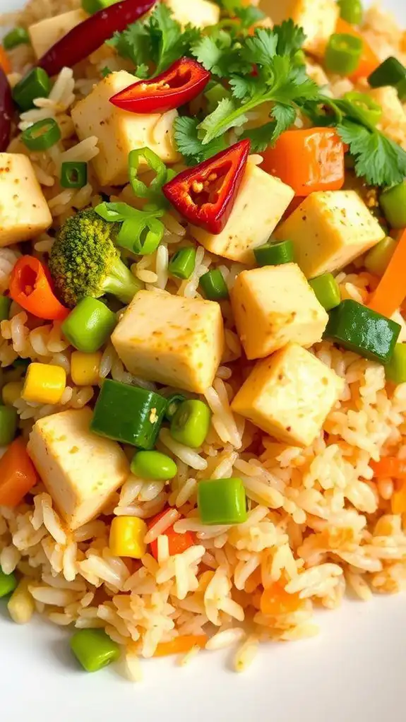 vegetarian tofu fried rice