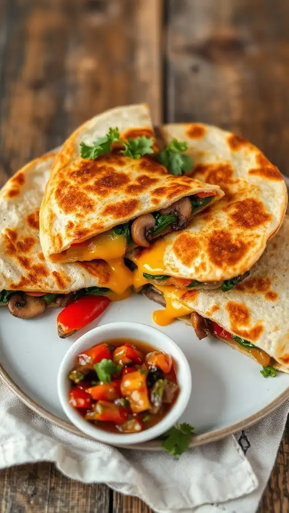 veggie filled cheesy quesadillas veggie filled cheesy quesadillas
