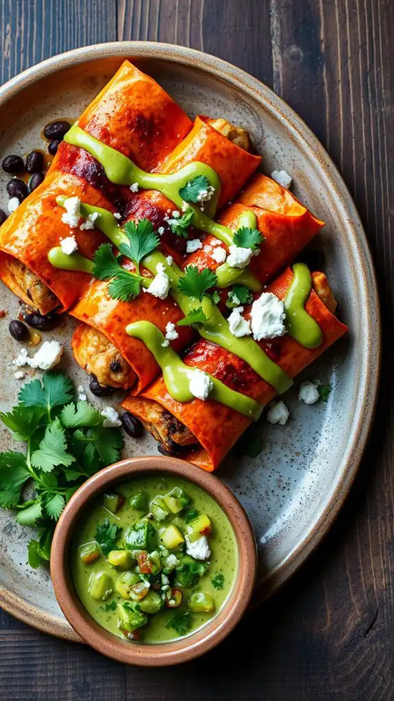 veggie filled enchiladas recipe