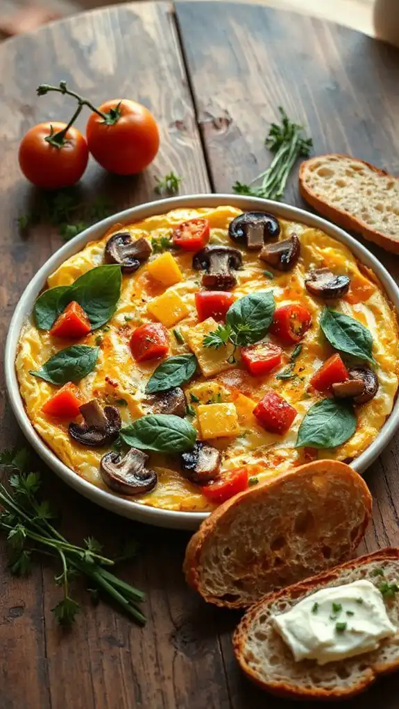 veggie omelette baked dish veggie omelette baked dish