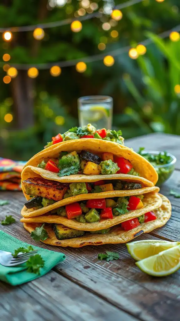 veggie tacos with salsa veggie tacos with salsa