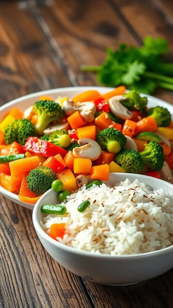 veggies tossed with rice veggies tossed with rice
