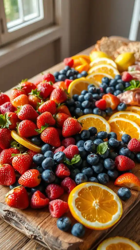 vibrant seasonal fruit mix