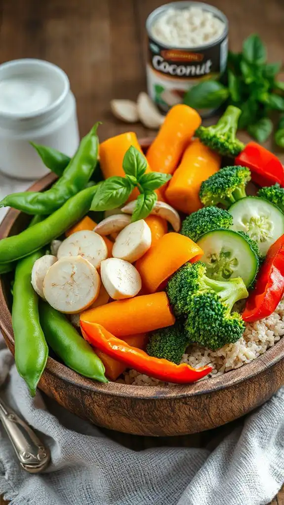 vibrant spicy thai dish