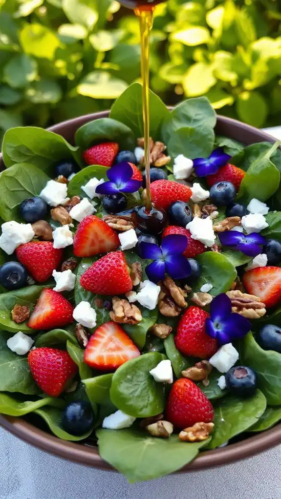 vibrant spinach salad creation vibrant spinach salad creation