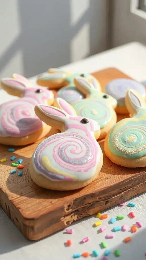 vibrant swirling color technique