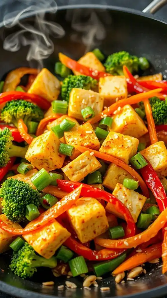 vibrant tofu vegetable saut