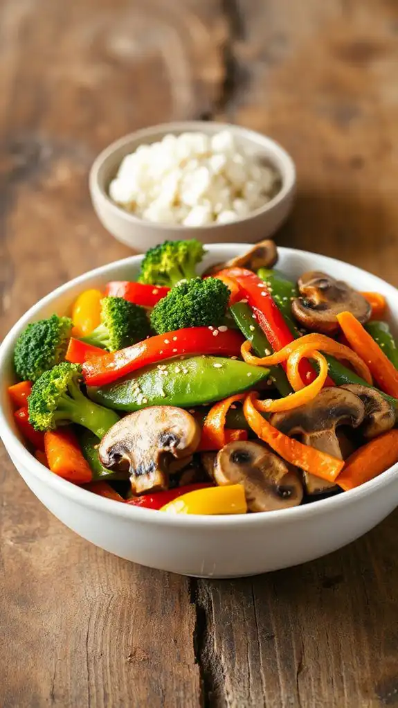 vibrant vegetable cooking mix