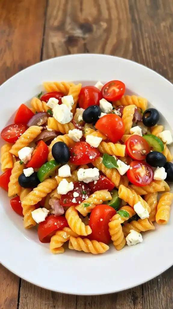 vibrant vegetable pasta mix