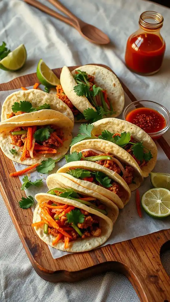 vietnamese inspired taco dish vietnamese inspired taco dish