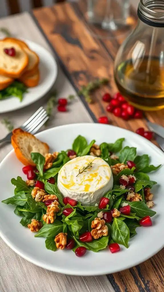 warm goat cheese salad