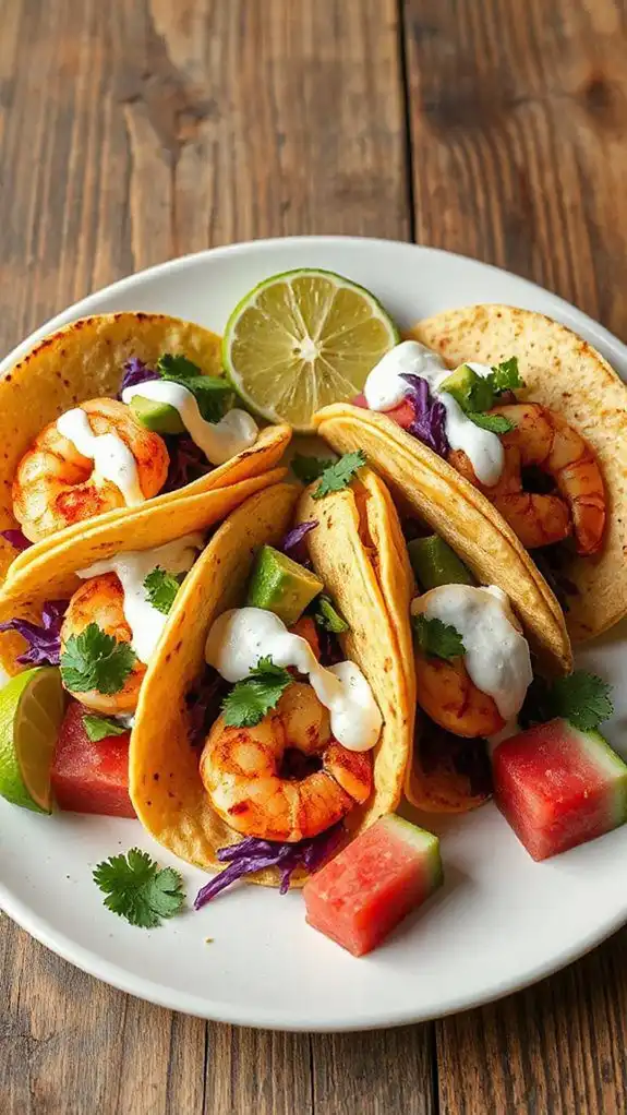 watermelon shrimp tacos recipe