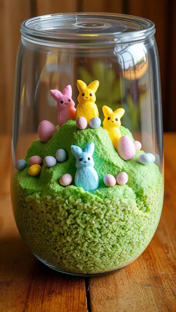 whimsical miniature garden scene
