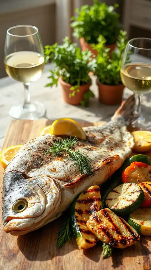 wine pairing suggestions provided