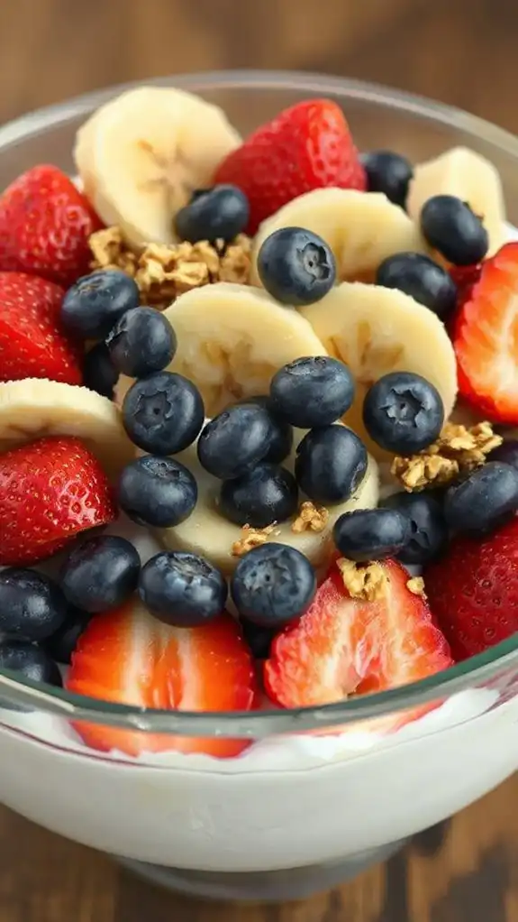 yogurt berry parfait bowl