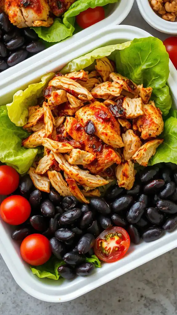zesty chicken bean salad