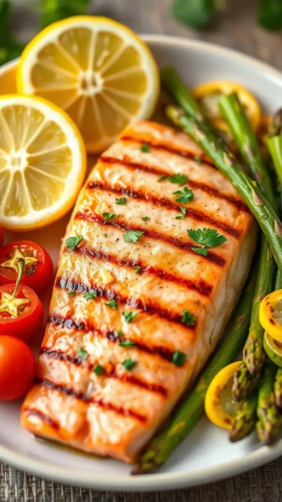 zesty grilled salmon dish