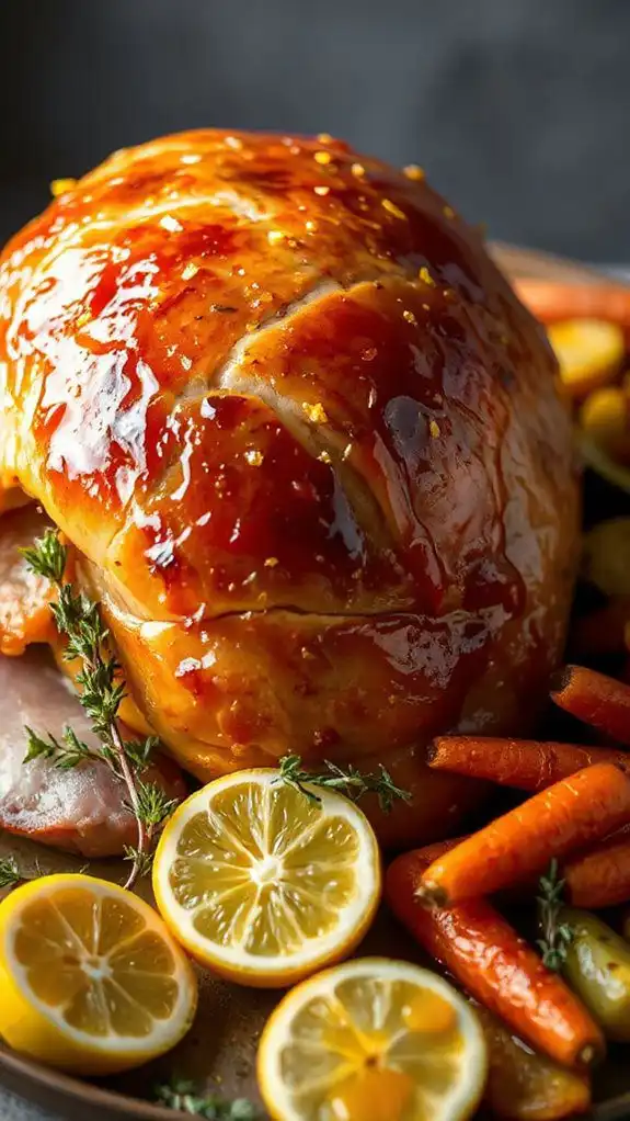 zesty herb infused ham