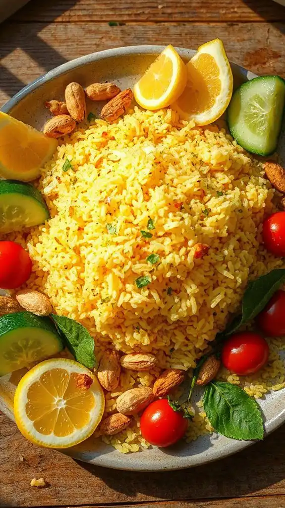 zesty herb infused lemon rice